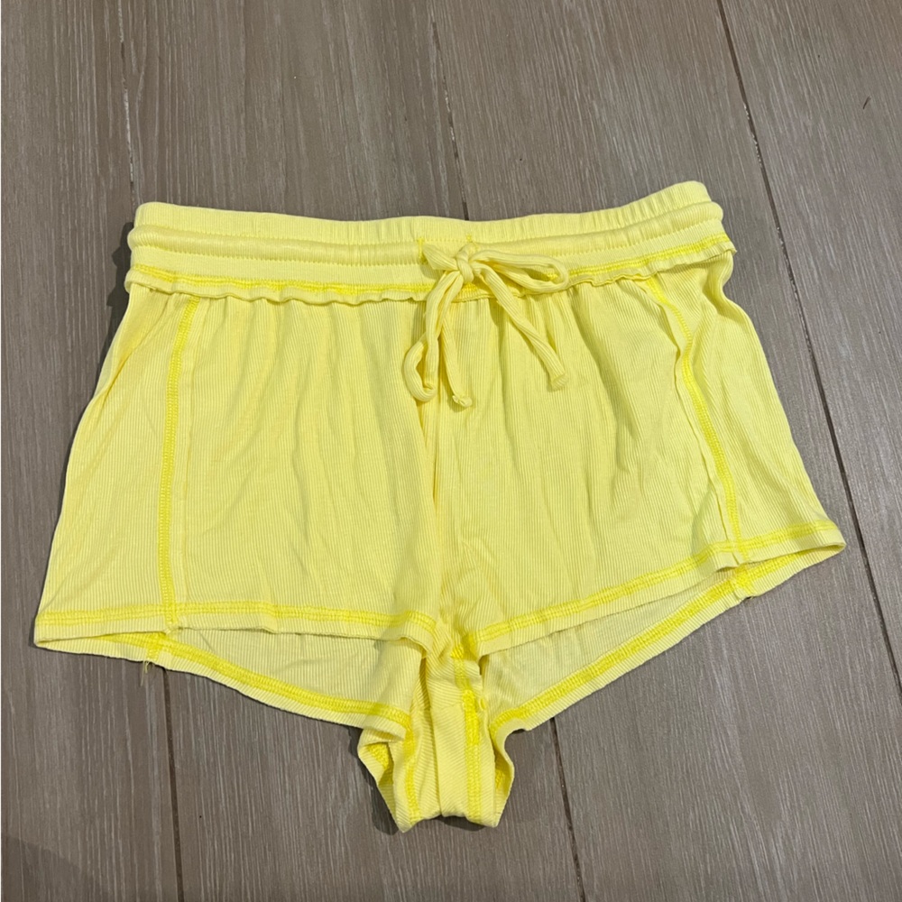 yellow urban outfitters shorts